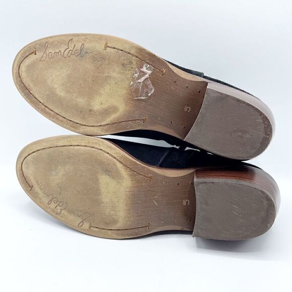 Sam Edelman Petty Black Suede Ankle Boot - Picture 6 of 10